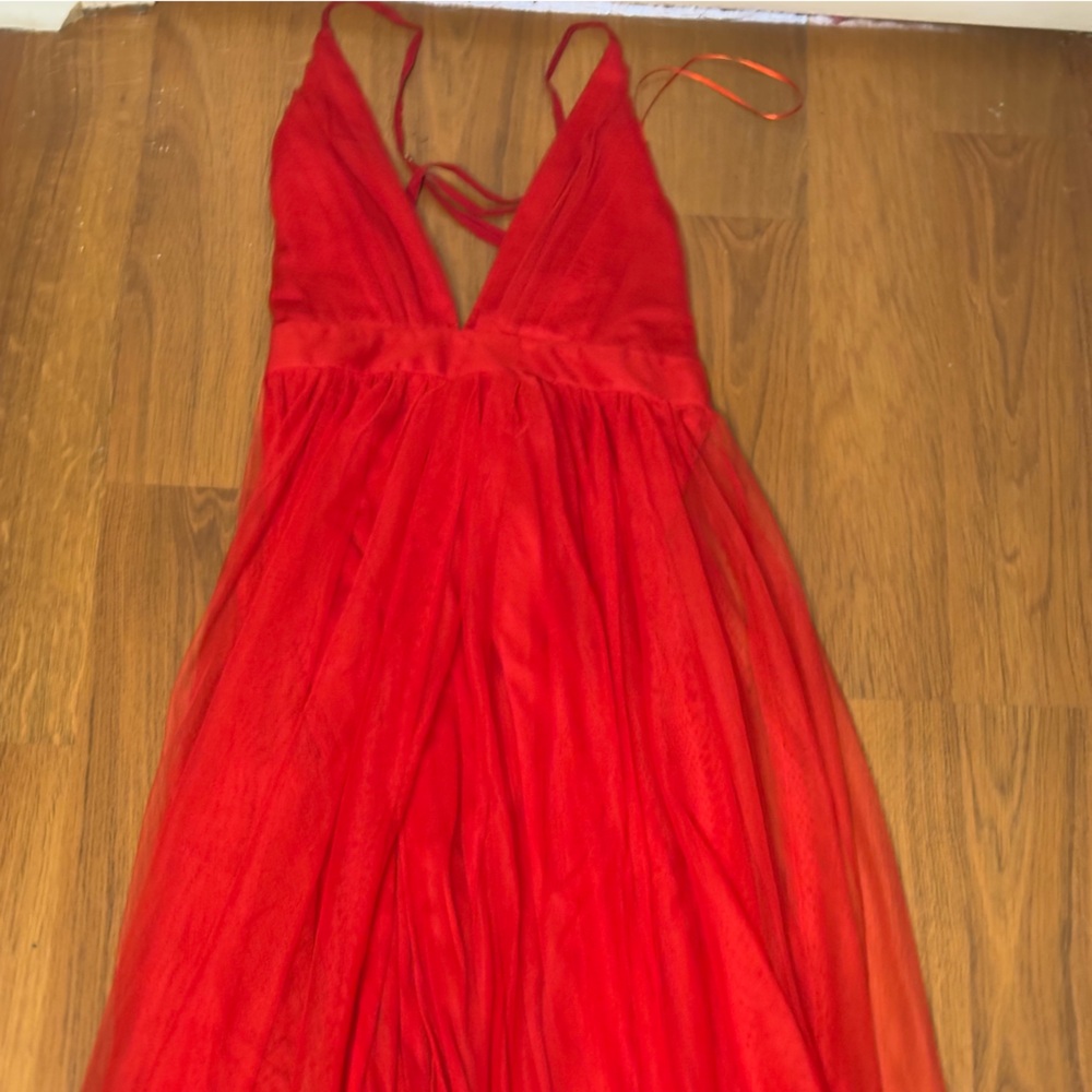 Luxxel red prom dress